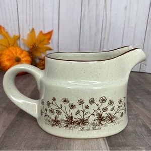 Noritake Stoneware “Desert Flowers” Creamer Boat - Made in Japan